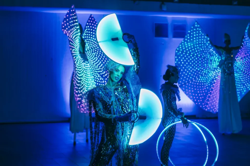 show luces led terraza eventos barcelona